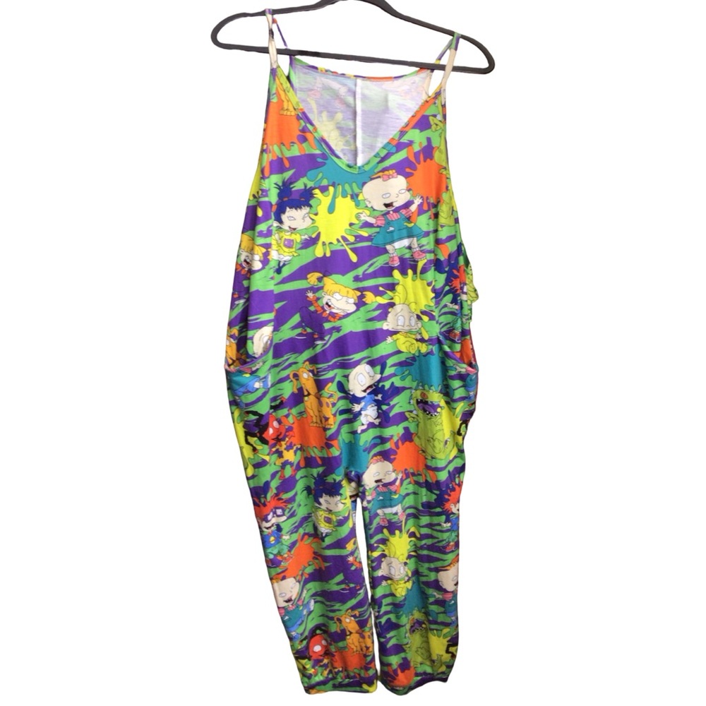 Vibrant Multicolor  Cartoon Jumpsuit with pockets size XLarge
